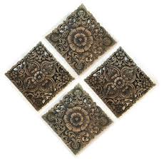 Rustic Home Decor Wood Plaque Bali Home Decor Oriental Carved Lotus Home Decor Decorative Thai Wall Re Balinese Decor Wood Wall Hanging Carved Wood Wall Art