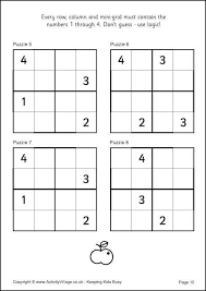 The rules are similar to those of a classic sudoku puzzle. Sudoku For Kids Example 4x4 Puzzles Sudoku Business For Kids Math For Kids