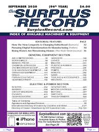 13487 rue huntington montréal qc h8z 3e5 5 bedroom house for rent for 4500. September 2020 Surplus Record Machinery Equipment Directory Grinding Abrasive Cutting Drill