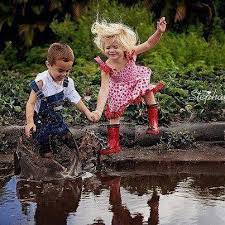 Jumping In Mud Puddles Children Beautiful Children Cute Kids
