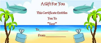 Customize a gift certificate template online with our free gift certificate maker in under 2 minutes! Vacation Gift Certificate Template 34 Word Psd Files For Travel Agencies Demplates