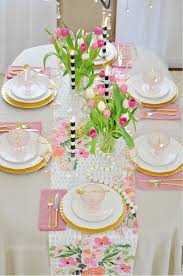 Spring Tablescape Decor Idea For Brunch 2 Ladies A Chair Brunch Table Setting Spring Table Settings Spring Table Decor
