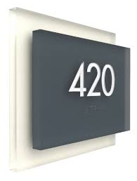 Manhattan Sign Style Room Number Signs Ada Signage Acrylic Signage Interior Signs
