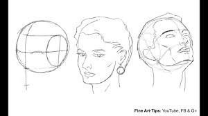 How To Draw The Head From Any Angle Loomis Method