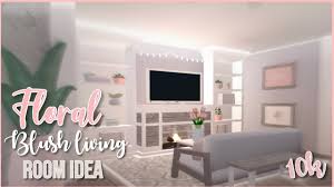 We put together some bloxburg house ideas to give you some inspiration for your next creation. Blush Floral Living Room Idea Roblox Bloxburg Speedbuild Youtube