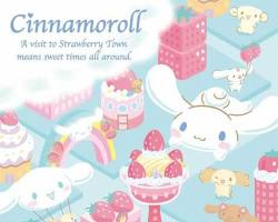 Cinnamoroll in the city wallpaper