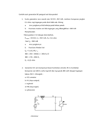 Inilah pembahasan lengkap terkait contoh soal generator sinkron 1 fasa. Contoh Soal Generator Listrik Dikdasmen