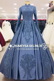 Indigo Blue Hijab Hochzeit 2019 Umraniye Engagement Tragen An Ihrem Tag 2019umraniye Blue E In 2020 Muslimische Brautkleider Schone Kleider Abendkleider Elegant
