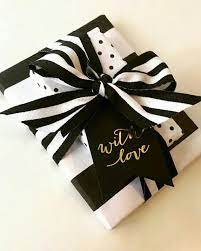 Black And White Gift Gifts Gift Wrapping Holiday Gift Wrap
