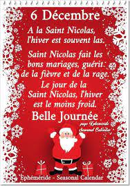 Dictons de Saint Nicolas 6 Décembre ♥
