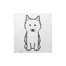 Black American Eskimo Dog Price American Eskimo Dog Cartoon Napkins Estampas