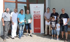 Ehrung treuer Blutspender in Lichtenau