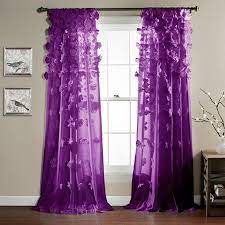 Lush Decor Riley Sheer 84 X 54 Solid White 100 Polyester 3 Rod Pocket Single Window Panel Walmart Com Purple Bedrooms Girls Bedroom Curtains Panel Curtains