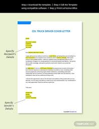 Cdl Truck Driver Cover Letter Template Free Pdf Word Doc Apple Mac Pages Google Docs Letter Template Word Cover Letter Template Cover Letter Template Free