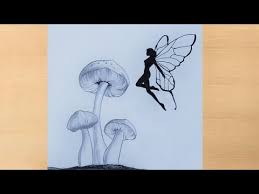 Pencil Drawing Of Fairy Girl With Mushroom Scenery Pencil Drawing Of Girl Youtube There are mashrooms growing as the tree. pencil drawing of fairy girl with mushroom scenery pencil drawing of girl
