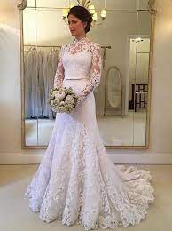 Vintage Wedding Dress With Long Sleeves Lace Modest Wedding Dress Wd00613 Lace Bridal Dresses Vintage Bridal Dresses Lace Modest Wedding Gowns