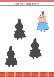 Match The Shadow Bunny Kidspressmagazine Com Shadow Organization Kids Brain Games