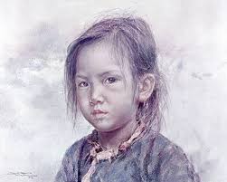 Small Fish Girl 1976 Limited Edition Lithograph by Wai Ming