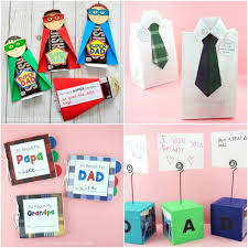 Funny drawing happy fathers day greetings card dad son daughter. Father S Day Crafts For Kids Easy To Make Card Ideas And Gifts For Dad I Heart Crafty Things