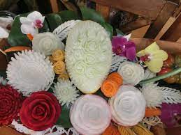 thai cuisine essen schnitzen rettich karotten