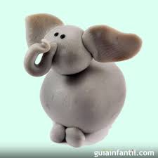 Cómo hacer elefantes de plastilina
