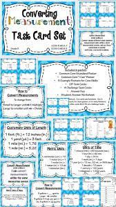 Converting Measurement Task Cards And Poster Set Great Way To Teach And Reinforce Measurement Conversion Inclu Measurement Conversions Math Measurement Math