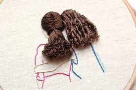 With this easy trick, you'll be able to curl your embroidered hair after stitching! Clever 3d Embroidery Mimics All Sorts Of Creative Hairstyles