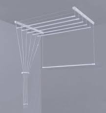 bol com ruimtebesparend plafond droogrek 7 stangen elk 160 cm lang ruimtebesparend droogrek wasrek