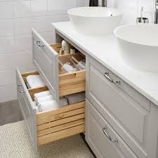 After doing a lot of research and asking a ton of questions i came up with a solution. Bathroom Effect Faucet Godmorgontolken Gray Ikea Kasjon Kattevik Light Marble Vanity Voxnan Ikea Godmorgon Int Ikea Godmorgon Sink Cabinet Ikea
