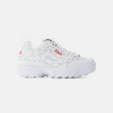 The embroidery on this shoe is beautiful. Fila Disruptor N Wmn White Leopard White Fila Official