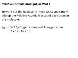 What is the relative mass formula of sodium chloride? Chemical Calculations Relative Formula Mass 6 Teaching Resources