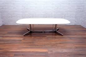 If you don't want to go as far as routing out the slots for the base to fit into, you don't have to. Herman Miller Everywhere Large Low Coffee Table Office Resale