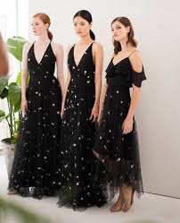 Wedding Reception Themes Starry Nights Bridesmaid Dresses 65 Ideas Black Bridesmaid Dresses Tulle Bridesmaid Dress Flower Girl Dresses