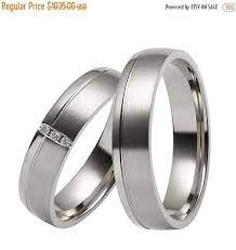On Sale His And Hers Rings 14k White Gold By Firstclassjewelry Palladium Wedding Ring Platinum Wedding Rings Wedding Rings
