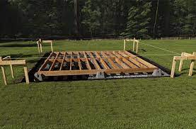 There are different shed foundation types for different a similar alternative is a skid foundation on concrete blocks. How To Build A Solid Foundation For Your Storage Shed Rona