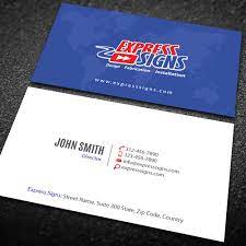 American express gold card review 2020. Business Card And Stationary Design For Express Signs Business Card Contest 99designs