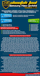 Con samkey tmo podra liberar de forma permanente los siguientes modelos del. Cheetah Samsung Tool V1 7 1 Update Released Tembel Panci