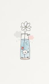 Imagem De Cute Fish And Flower Kawaii Drawings Cute Drawings Cute Easy Drawings