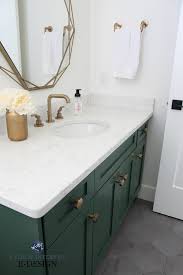 Quartz has grown to become a popular choice of materials for bathroom countertops. The 6 Best Paint Colours For A Bathroom Vanity Including White Kylie M Interiors