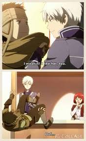 Akagami No Shirayukihime Zen Is Standing There Like Oh Look At That I Just Dropped Him Oops Oh Well Red Hair Snow White With The Red Hair Snow White
