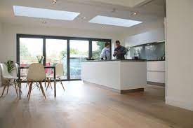 Incorporating a large skylight or glazed ceiling is a good idea for a single storey rear extension which will maximise the light flooding into the property. House Extension Ideas Designs House Extension Photo Gallery Kitchen Extension Layout Kitchen Extension House Extensions