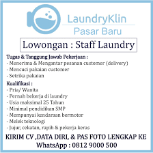 Buat dia pujian untuk menarik perhatian. Lowongan Kerja Staff Laundry Lokerjakarta Id