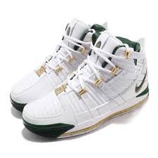 details about nike zoom lebron iii qs svsm home white green men basketball shoes ao2434 102