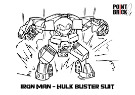 Disegni Da Colorare Lego Hulk Buster Ed Elves Coloring Pages