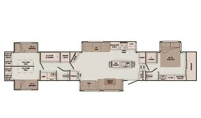 Rv with 2 bedrooms and loft. 2 Bedroom Fifth Wheel Floor Plans Travel Trailer Floor Plans Rv Floor Plans Fifth Wheel Campers