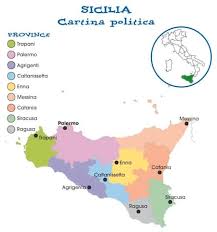 Compra cwr cartina geografica italia fisica e politica, formato a4, confezione da 10. Cartina Politica Della Sicilia Da Stampare Gratis Per La Scuola Primaria