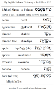 From one new year to another. The Tu B Shvat Page