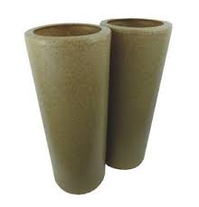 Maybe you would like to learn more about one of these? 50cm Sandstone Round Cylinder Planters Modern Design Set Of 2 Ebay