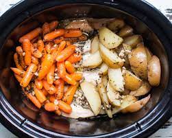 Slow Cooker Garlic Butter Chicken And Veggies The Magical Slow Cooker