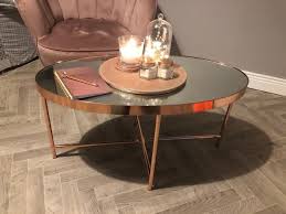 Featuring solid metal frame in stunning rose gold stainless steel, complementing the dark shades of the 20mm marble surface. Mirrored Rose Gold Coffee Table For Sale In Baldoyle Dublin From Orlaigh Kelly 75